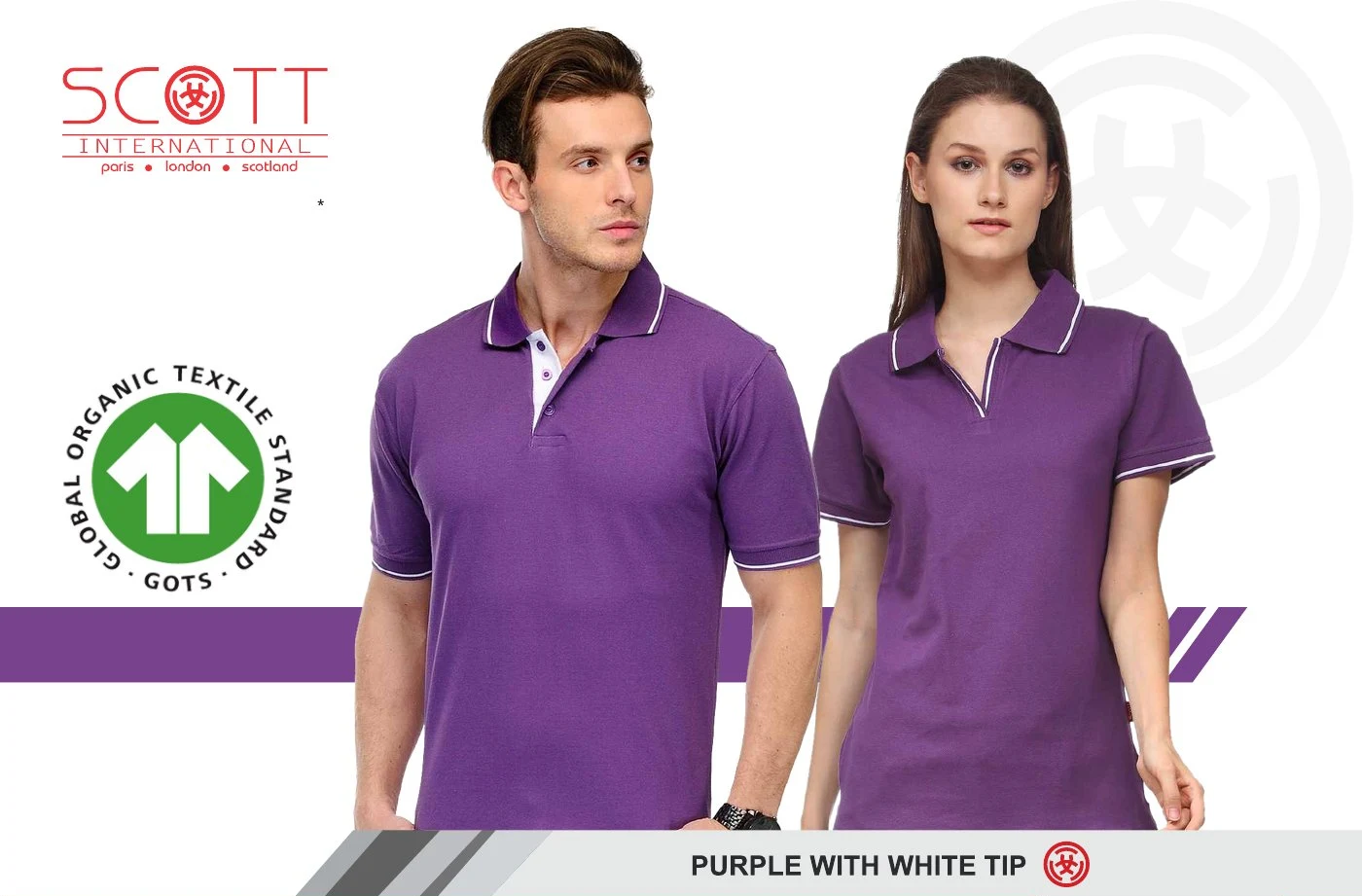 Scott Polo SP-11 - Purple with White Tip