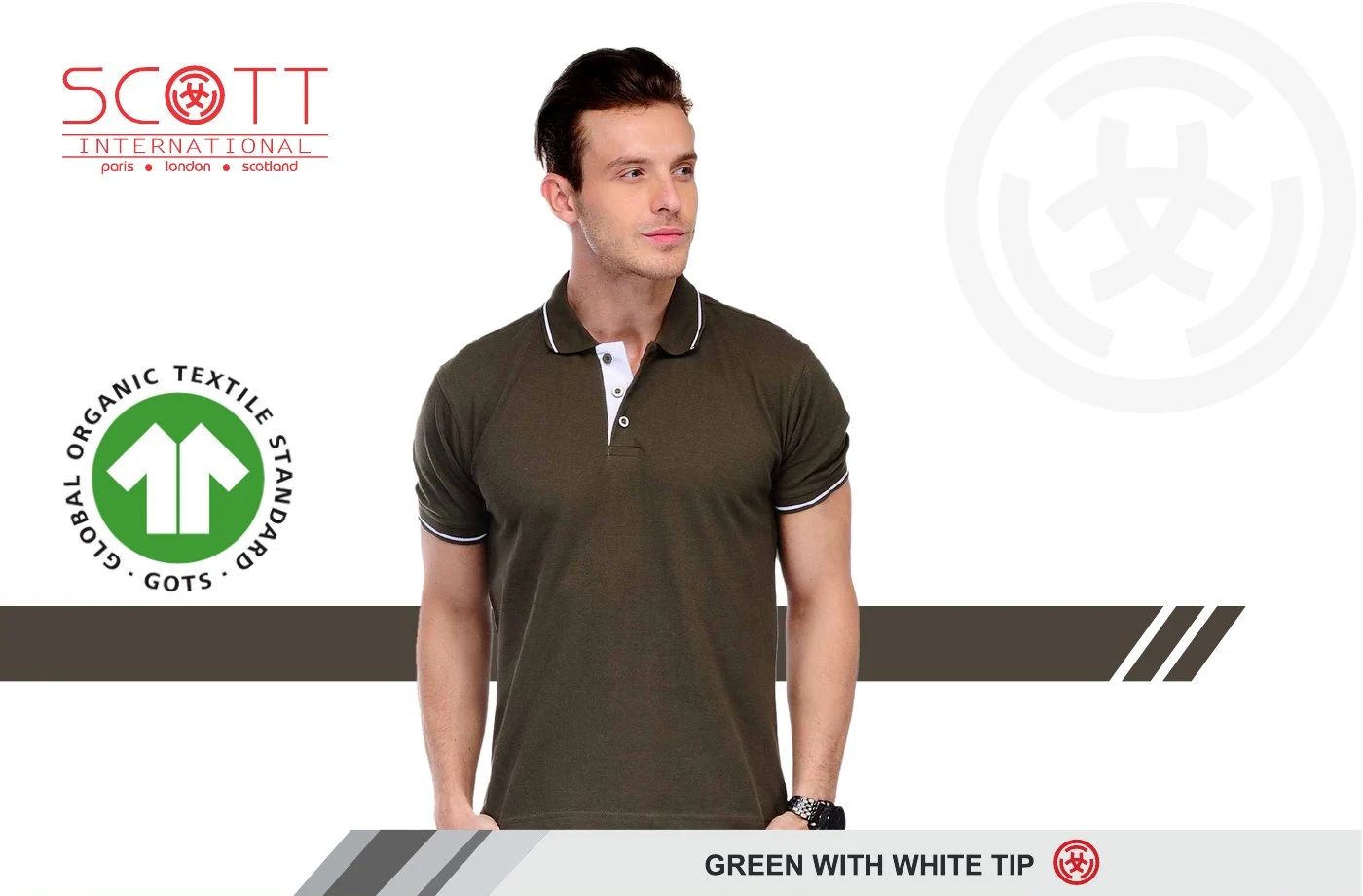 Scott Polo SP-17 - Green with White Tip