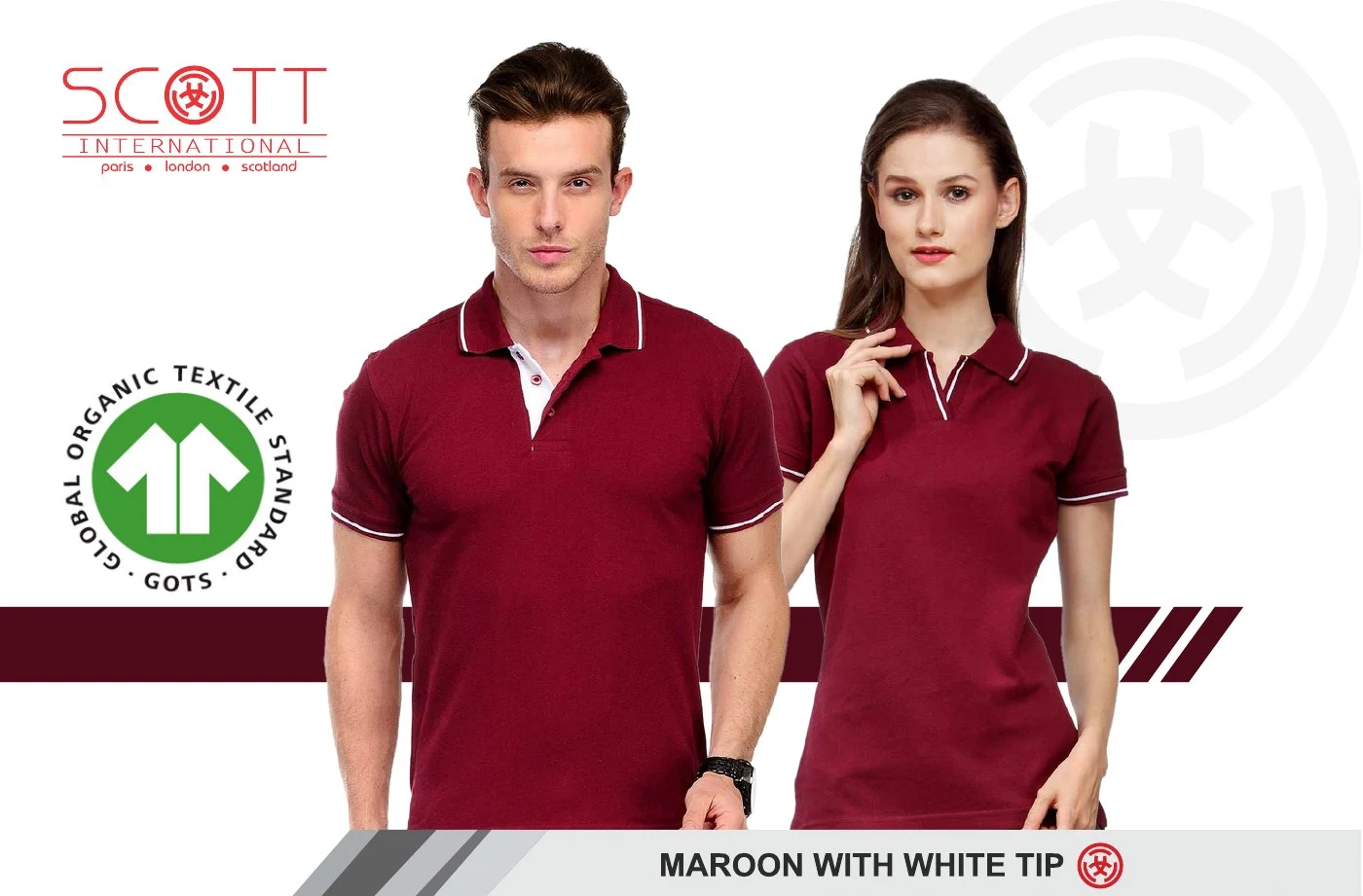 Scott Polo SP-22 - Maroon with White Tip