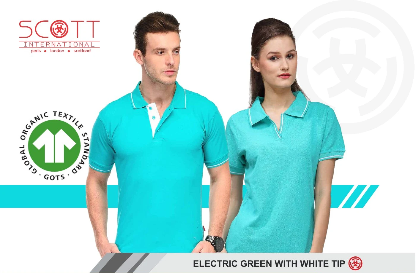 Scott Polo SP-28 - Electric Green with White Tip
