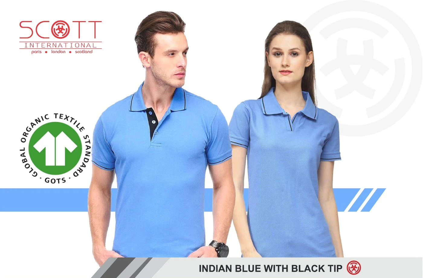 Scott Polo SP-29 - Indian Blue with Black Tip