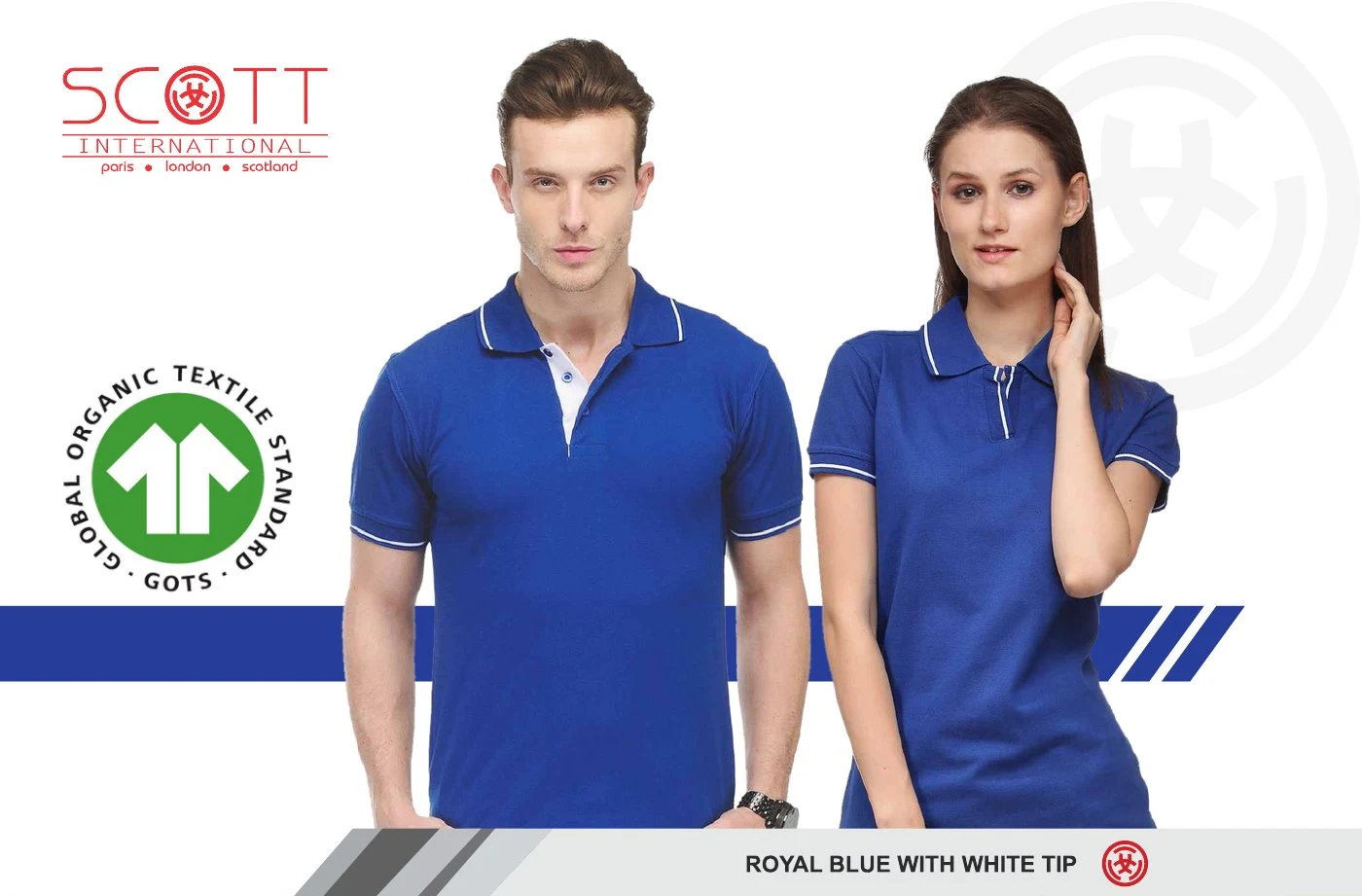 Scott Polo SP-6 - Royal Blue with White Tip