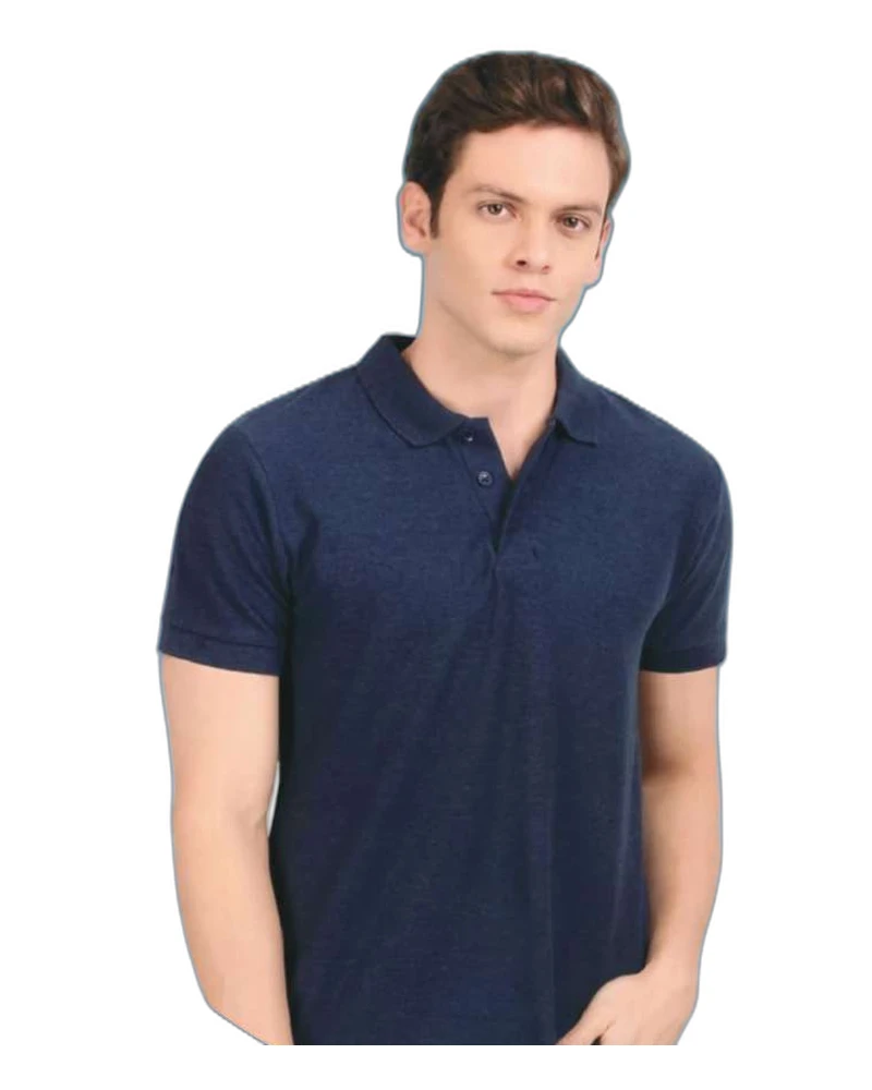 AWG Solid Polo - Denim Blue