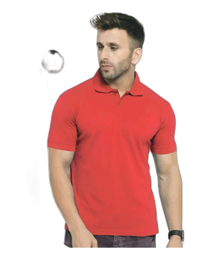 AWG Solid Polo - Red
